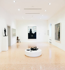 Une salle à l'intérieur du Musée Peggy Guggenheim à Venise